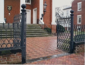 Main double gate entrance.